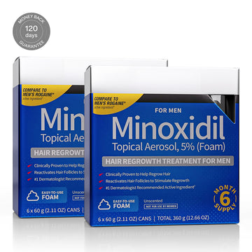 Minoxidil 5% Schuim 12 Maanden Voor Mannen