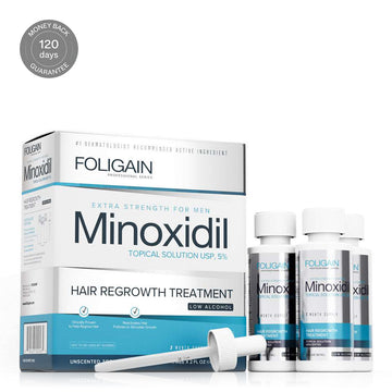 Foligain Lotion 5% 3 Maanden Voor Mannen - Gevoelige Huid